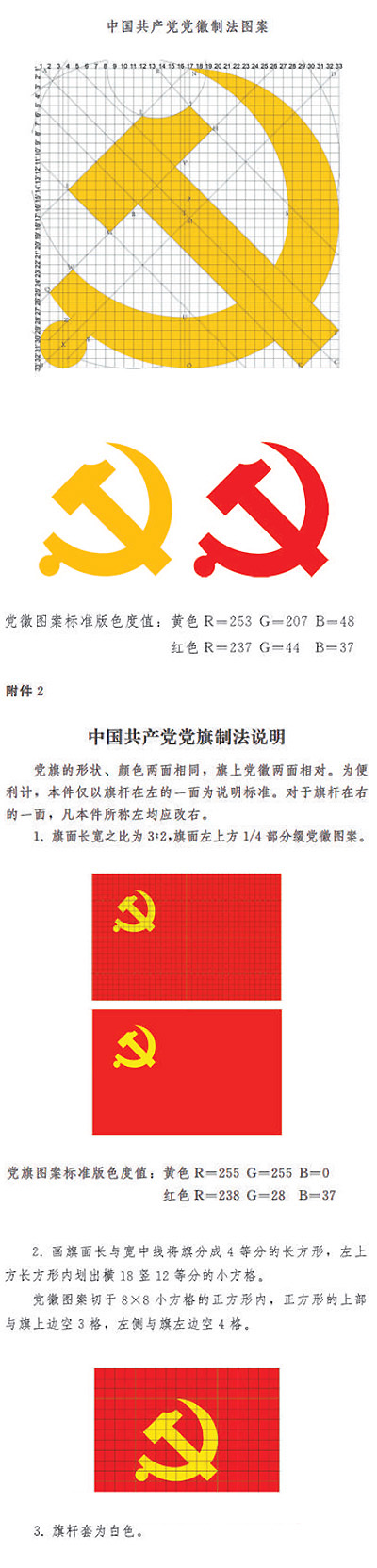 中國共產(chǎn)黨黨徽黨旗條例(圖2)