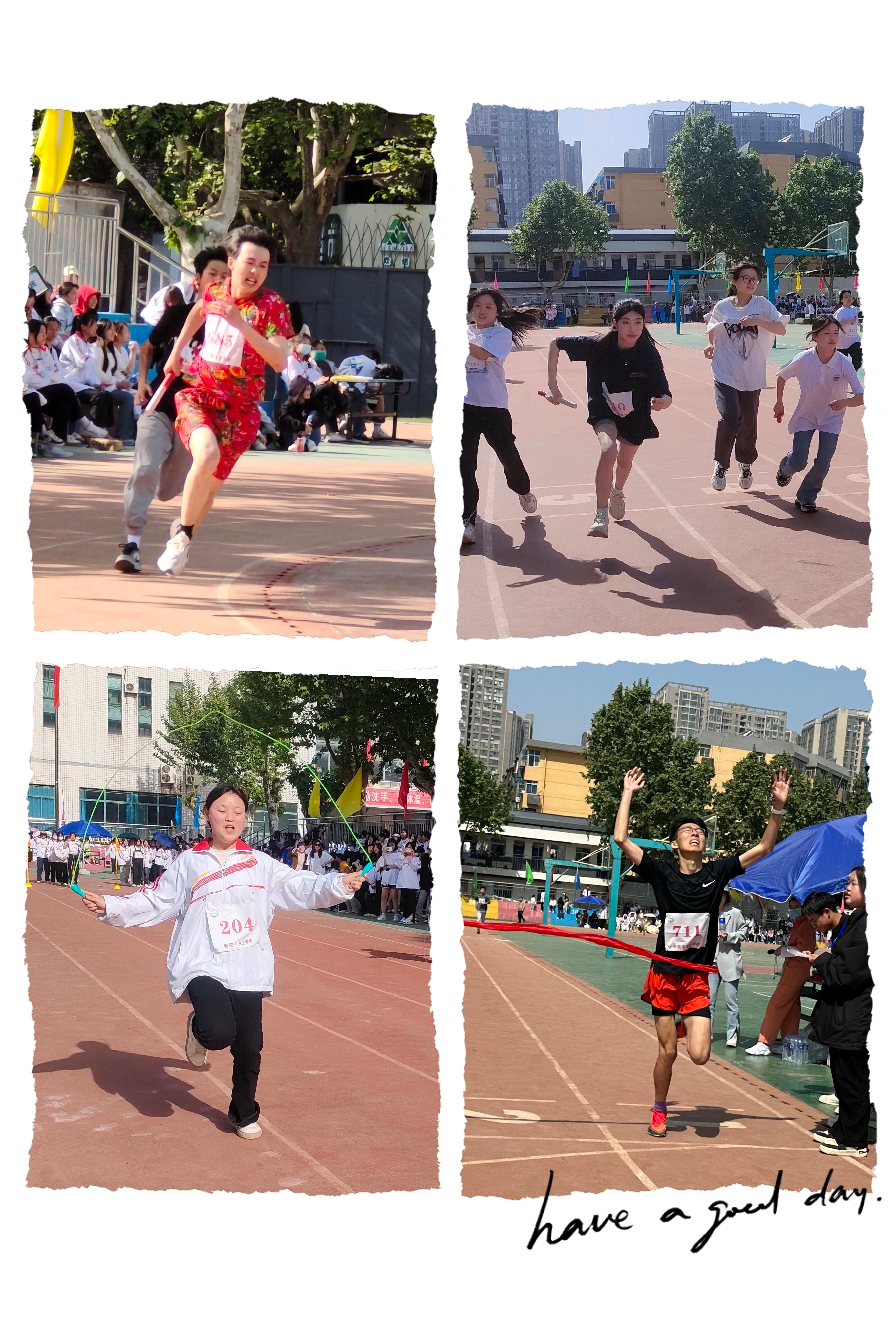 馳騁賽場，青春飛揚——西安市衛(wèi)生學校成功舉辦2023年春季田徑運動會(圖8)